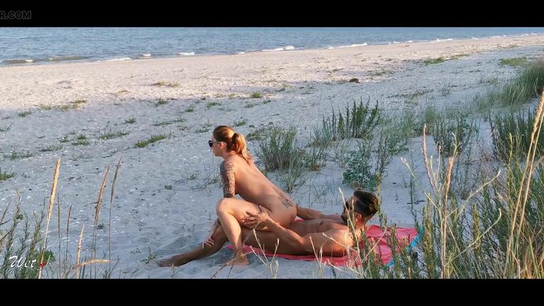 Couple caught on camera having sex on the beach