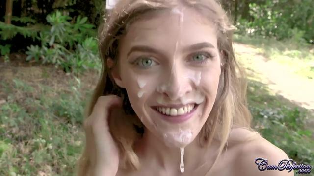 Rhiannon Ryder bts interview cleaning up cum from massive public facial