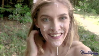 Rhiannon Ryder BTS Interview Cleaning Up Cum From Massive Public Facial